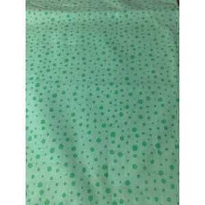 Green Polka Dot Cotton Fabric 1/2 Yard 44" Wide Sewing Quilting Craft Material
